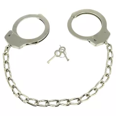   Rimba - manette caviglia catena lunga acciaio argento - 2 pezzi
