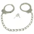 Rimba - manette caviglia catena lunga acciaio argento - 2 pezzi
