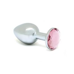 Rimba XS - dildo anale in metallo dorato rosa (argento)