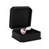 Rimba XS - plug anale in metallo con pietra rosa (argento)