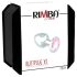 Rimba - plug anale piccolo con pietra rosa - metallo argento
