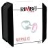 Rimba XS - plug anale in metallo con pietra rosa (argento)