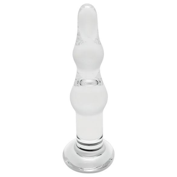 Rimba Dolly - Dildo anale in vetro ondulato (trasparente)