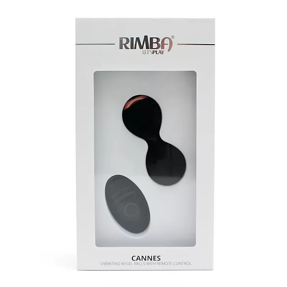 Rimba Cannes - ovetto vibrante telecomandato ricaricabile - nero