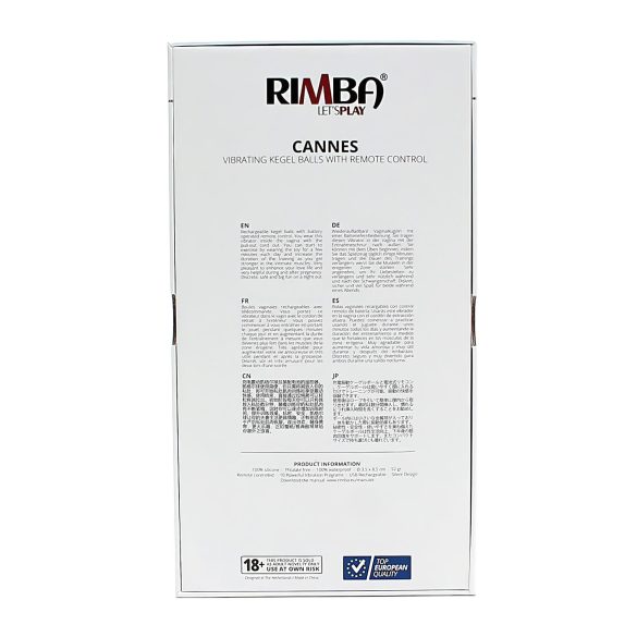 Rimba Cannes - vibratore a uovo wireless ricaricabile - viola