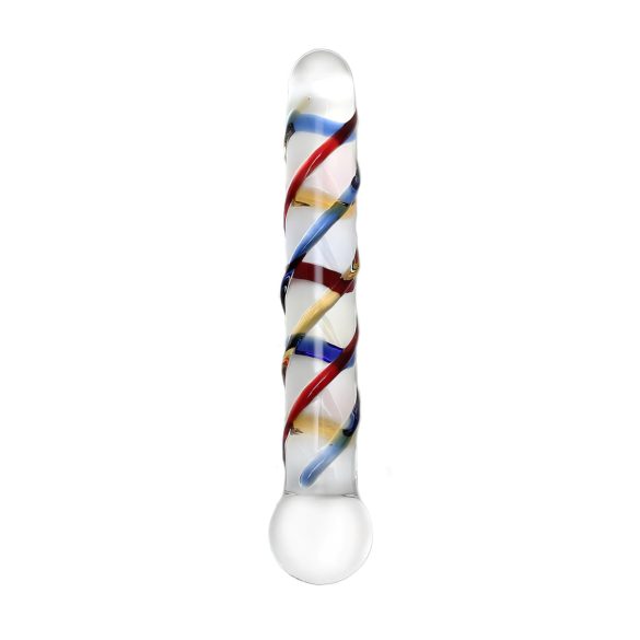 Rimba Rachella - Doppio Dildo in Vetro (Trasparente - Colorato)