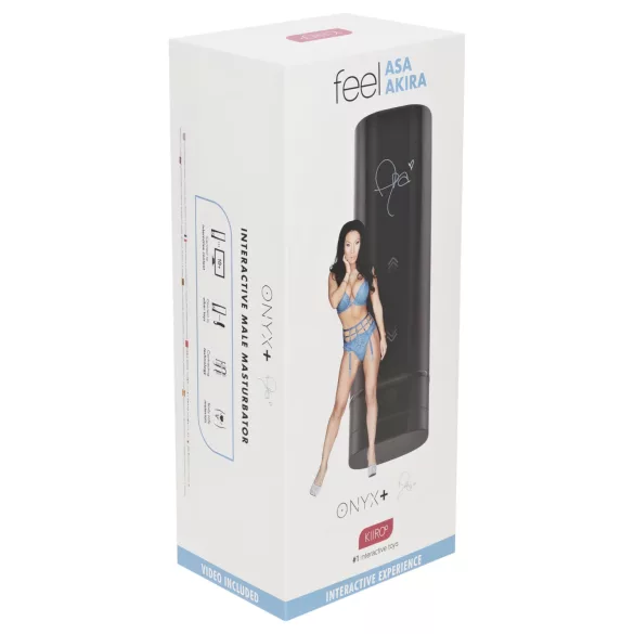 Kiiroo Onyx+ Asa Akira Experience - masturbatore interattivo - nero