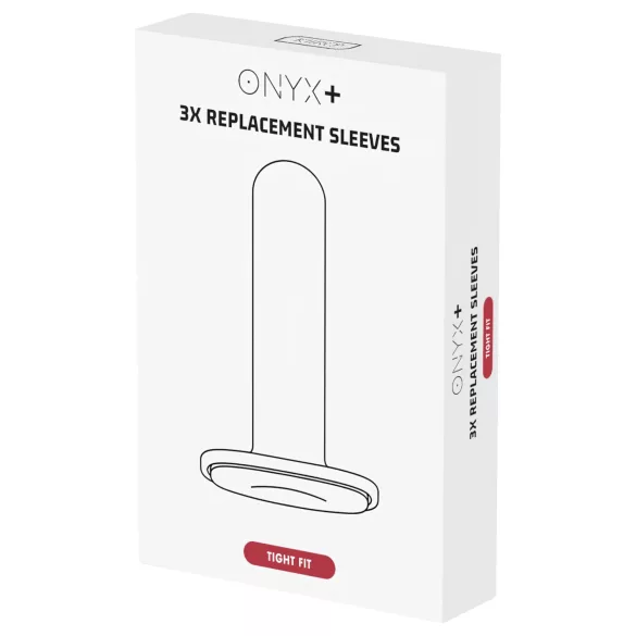 Kiiroo Onyx Tight Fit - manicotto masturbatore - set 3 pezzi - bianco