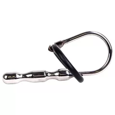   Kiotos - dilatatore uretrale acciaio inox con anelli silicone 8cm