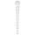 Gildo Glass No. 20 - dildo anale con perle - vetro trasparente
