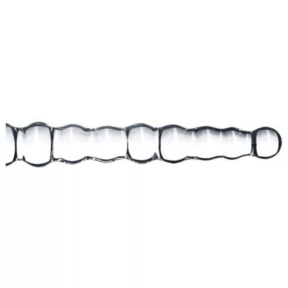 Gildo Glass No. 20 - dildo anale con perle - vetro trasparente