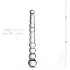 Gildo Glass No. 20 - dildo anale con perle - vetro trasparente