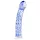 Gildo Glass No. 5 - dildo anale a spirale in vetro - trasparente blu