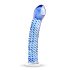 Gildo Glass No. 5 - Dildo a Spirale in Vetro (Trasparente-Blu)