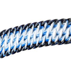 Dildo in Vetro Gildo No. 5 - Spirale Trasparente e Blu
