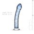 Gildo Glass No. 5 - Dildo a Spirale in Vetro (Trasparente-Blu)