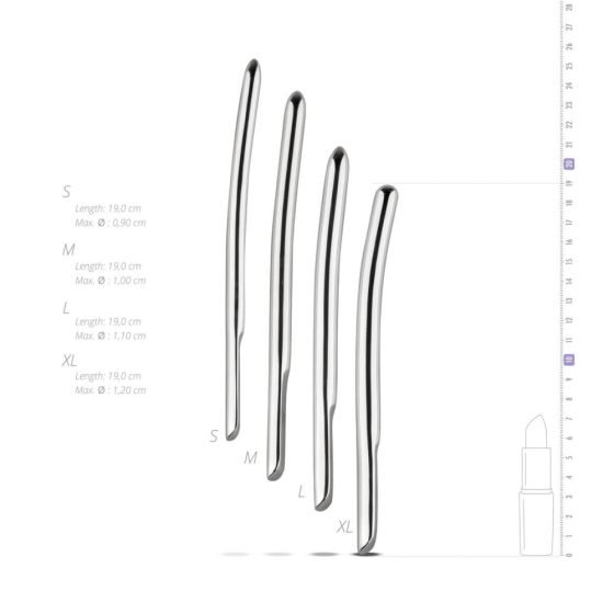 Set di Dilatatori Uretrali Curvi in Acciaio SINNER 176 (4 pezzi) per Intermedi