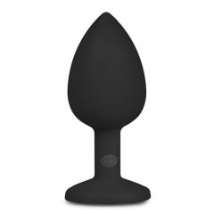   Easytoys Diamond - dildo anale in pietra bianca (piccolo) - nero