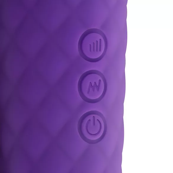 EasyToys - mini wand vibratore massaggiante ricaricabile - viola