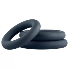Boners - set anelli fallici - 3 pezzi - silicone grigio