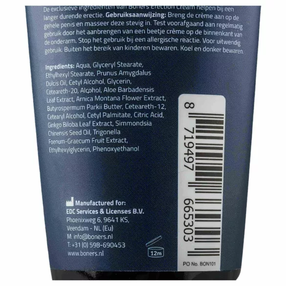 Boners - crema stimolante per erezione uomo - 100ml