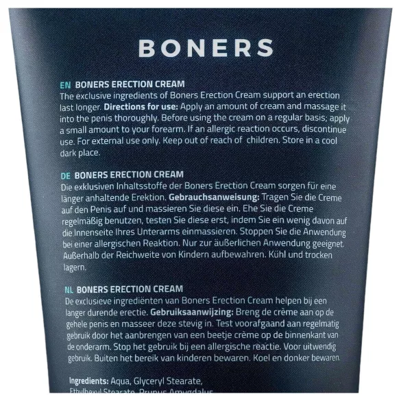 Boners - crema stimolante per erezione uomo - 100ml