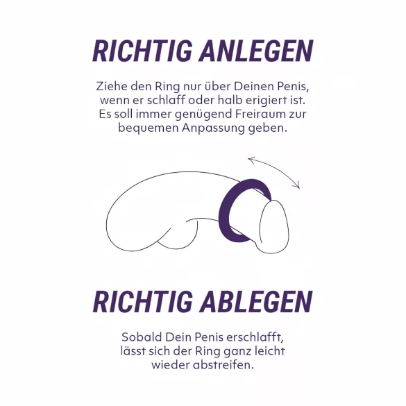 Boners - set anelli fallici in silicone - 6 pezzi - grigio