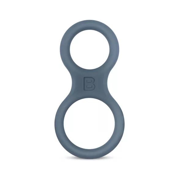 Boners Classic - anello pene e testicoli - silicone grigio