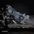 Boners Classic - anello pene e testicoli - silicone grigio