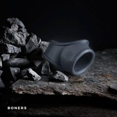   Anello per pene e distensor per testicoli Boners Cocksling (grigio)