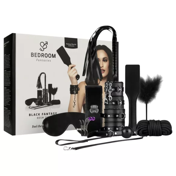 Secret Pleasure Chest - kit BDSM avanzato - 14 pezzi - nero