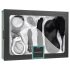 LoveBoxxx Amo i Diamanti - Set Bondage 6 Pezzi - Nero-Argento