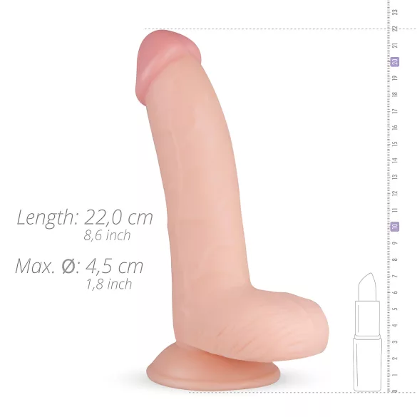 Real Fantasy Cliff - dildo realistico con testicoli - 22cm pelle
