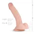 Real Fantasy Derek - dildo realistico con testicoli - 22cm - color carne