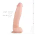 Real Fantasy Dwane - dildo realistico con testicoli - 31 cm - color naturale