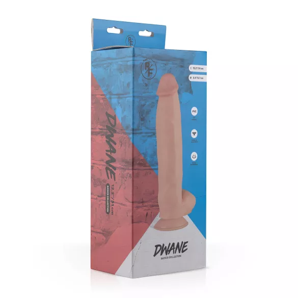 Real Fantasy Dwane - dildo realistico con testicoli - 31 cm - color naturale