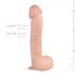 Real Fantasy Lexon - dildo realistico con testicoli - 33 cm (naturale)