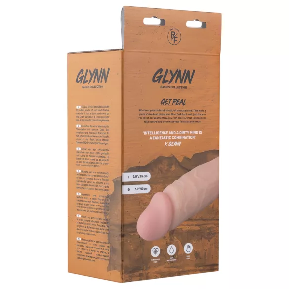 Real Fantasy Glynn - vibratore realistico ricaricabile - 25 cm beige