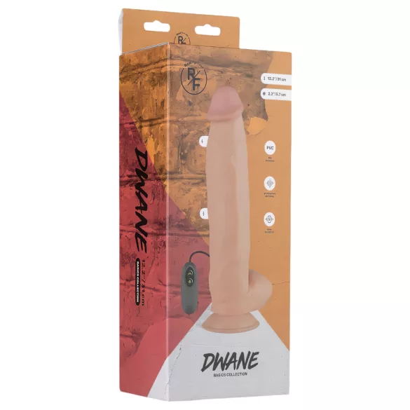 Real Fantasy Dwane - vibratore realistico ricaricabile - 31cm color carne