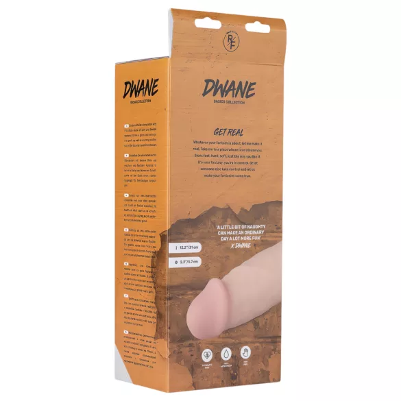 Real Fantasy Dwane - vibratore realistico ricaricabile - 31cm color carne