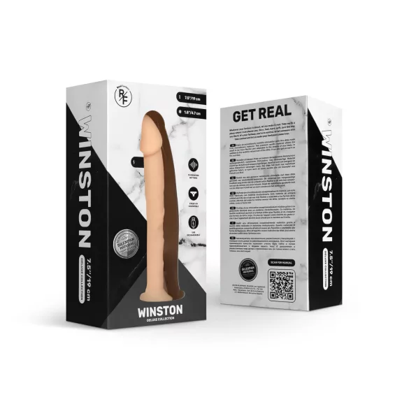 Real Fantasy Winston - vibratore realistico con ventosa - 19cm color carne