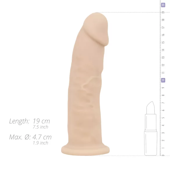 Real Fantasy Winston - vibratore realistico con ventosa - 19cm color carne