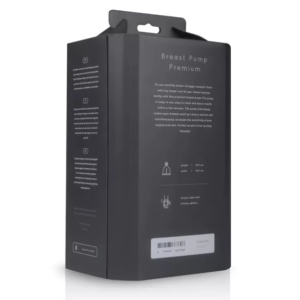 Saiz Premium - doppio tiralatte - piccolo - trasparente nero