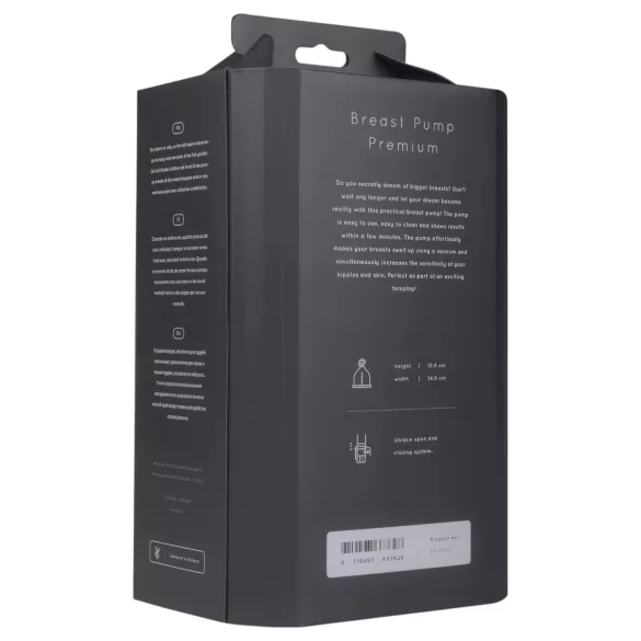 Saiz Premium - doppio tiralatte - piccolo - trasparente nero