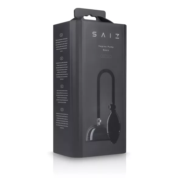 Saiz Basic - pompa vaginale - trasparente e nera