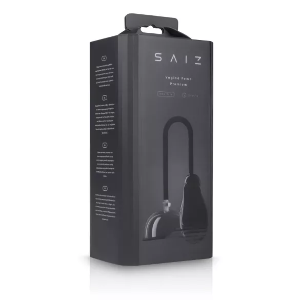 Saiz Premium - pompa automatica per masturbazione vaginale - trasparente nero