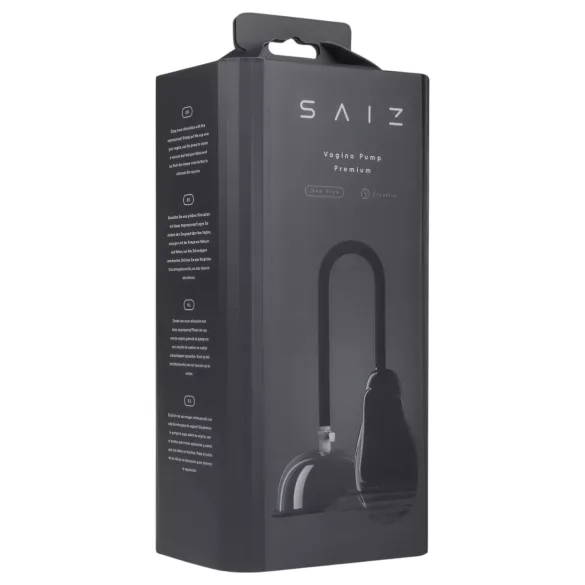 Saiz Premium - pompa automatica per masturbazione vaginale - trasparente nero