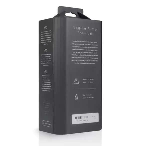 Saiz Premium - pompa automatica per masturbazione vaginale - trasparente nero