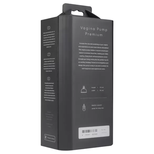 Saiz Premium - pompa automatica per masturbazione vaginale - trasparente nero
