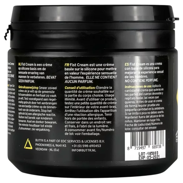 BUTTR - crema lubrificante per fisting - 500ml